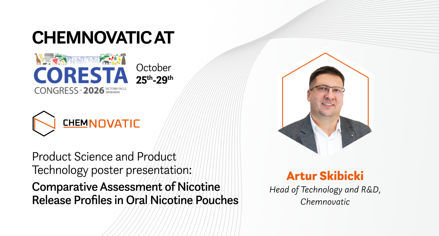 Chemnovatic at CORESTA Congress 2026!