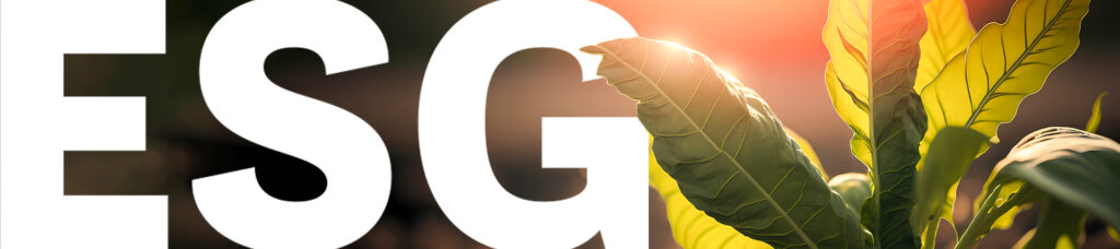 ESG banner leaves