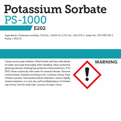 Nicotine Pouch Raw Materials as 4 potassium sorbate ps1000