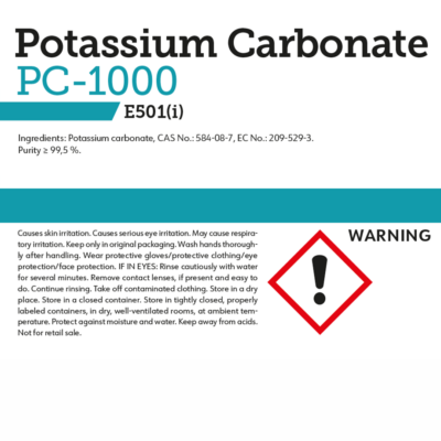 Nicotine Pouch Raw Materials potassium carbonate 25kg 2