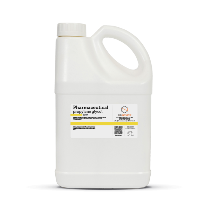 5l bottle of Pharmaceutical Propylene glycol pg e1520