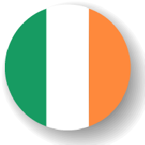 circle-shaped Irish flague