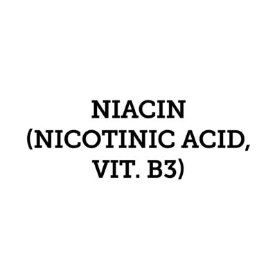 Niacin nicotinic acid vit. b3