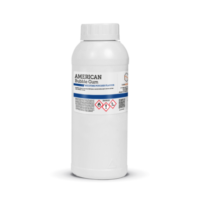 1l bottle of american bubble gum nicotine pouches flavouring