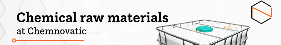 a text: chemical raw materials and an ibc container