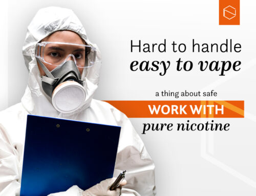 Difícil de manusear, fácil de vaporizar – uma coisa sobre trabalho seguro com nicotina